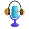 podcast mic 3d images