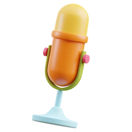 Podcast Microphone  3D Icon