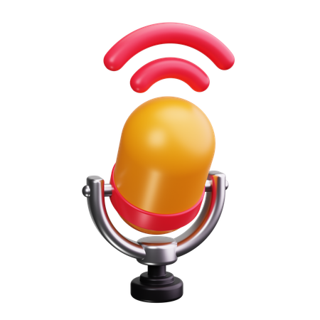 Podcast Microphone  3D Icon