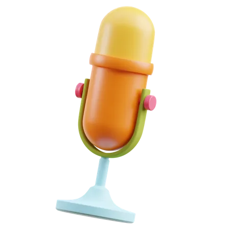 Microphone de podcast  3D Icon