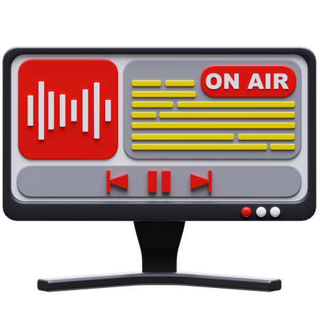 Édition de podcasts  3D Icon