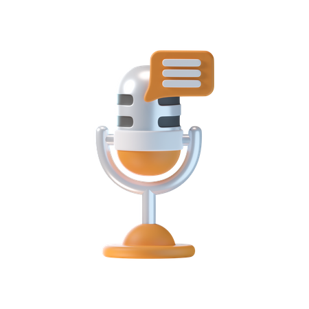 Podcast-Nachricht  3D Icon