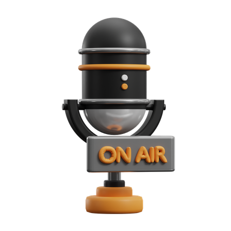 Podcast On Air  3D Icon