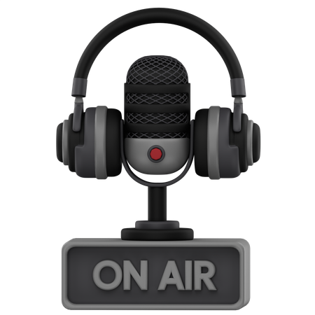 Podcast On Air  3D Icon