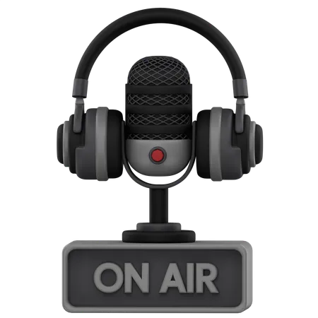 Podcast On Air  3D Icon