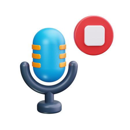 Podcast Pause  3D Icon