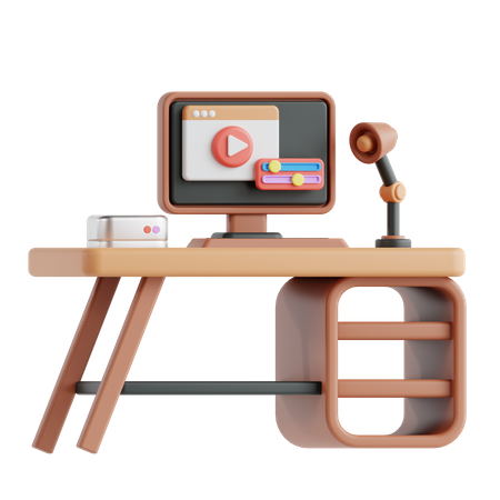 Podcast Production  3D Icon