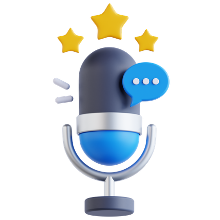 Podcast Rating  3D Icon