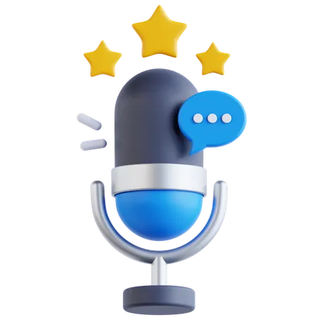 Podcast Rating  3D Icon