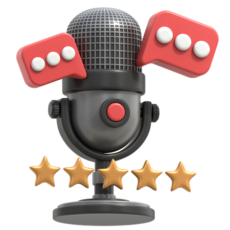 Podcast Rating  3D Icon