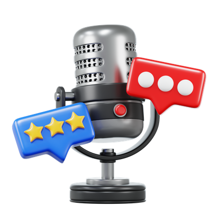 Podcast rating  3D Icon