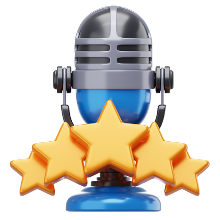 Podcast Rating  3D Icon