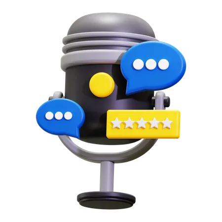 Podcast rating  3D Icon