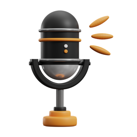 Registro de podcast  3D Icon