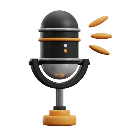 Registro de podcast  3D Icon