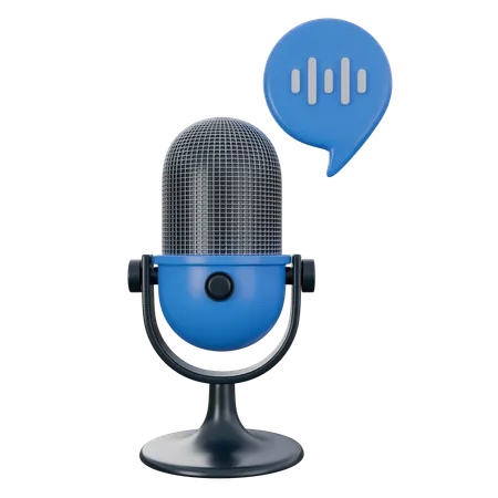 Podcast Record  3D Icon