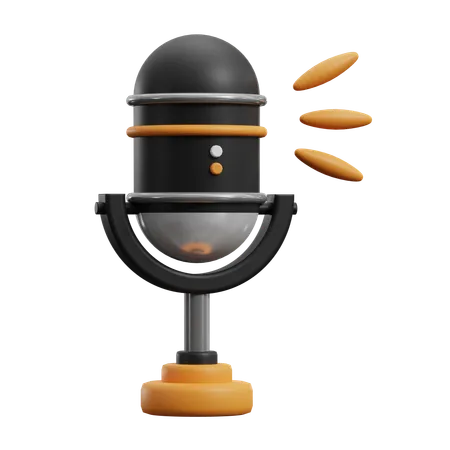 Podcast Record  3D Icon