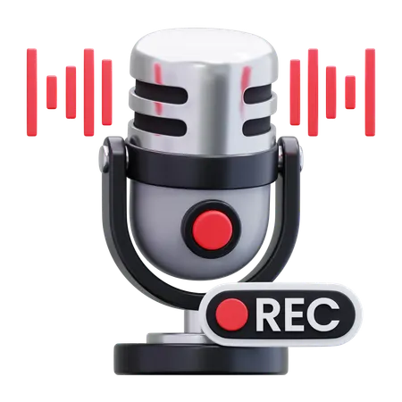 PODCAST RECORDING  3D Icon