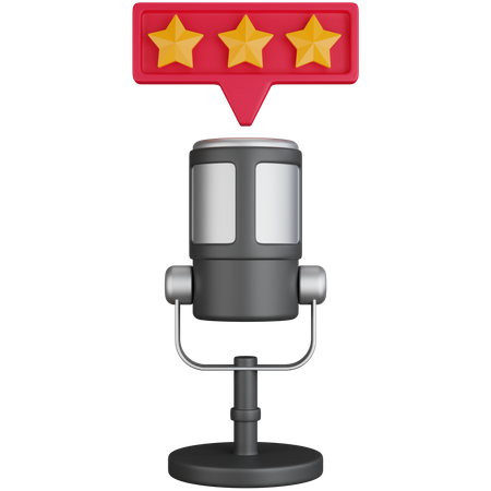 Podcast Review  3D Icon