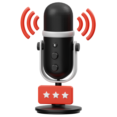 Podcast Review  3D Icon