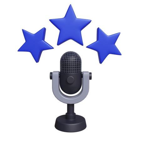 Podcast Review 3D Icon