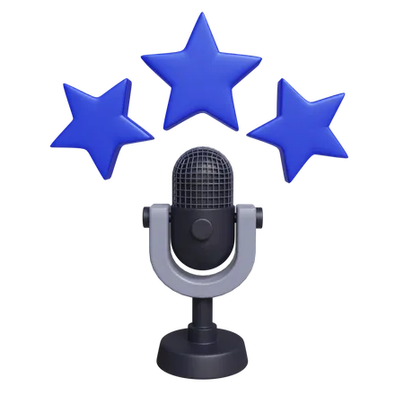 Revisión de podcasts  3D Icon