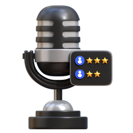 Podcast-Rezension  3D Icon