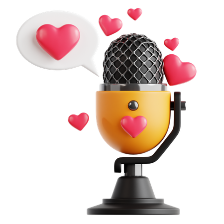 Podcast de romance  3D Icon