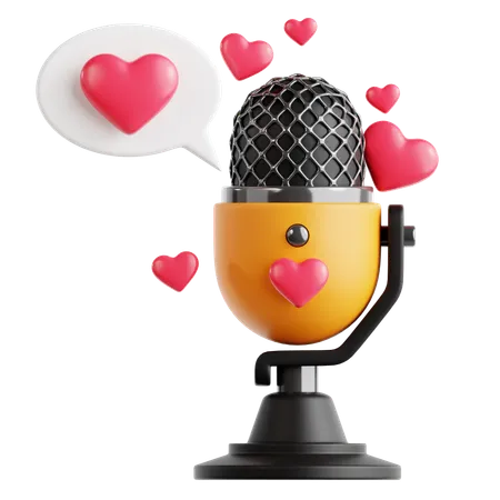 Podcast de romance  3D Icon