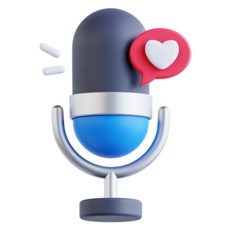 Podcast de romance  3D Icon