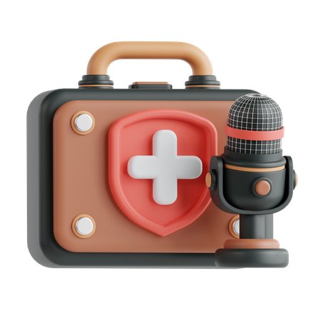 Podcast sur la santé  3D Icon