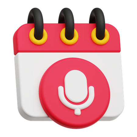 Podcast Schedule  3D Icon