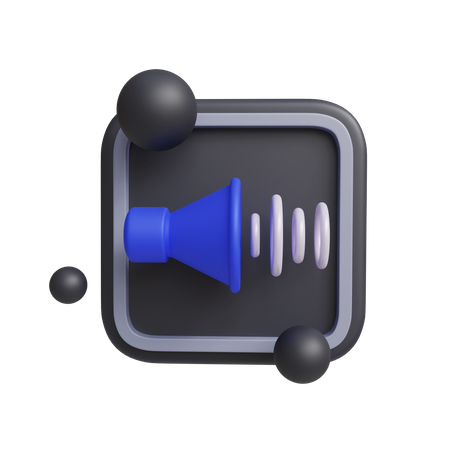 Podcast Sound  3D Icon