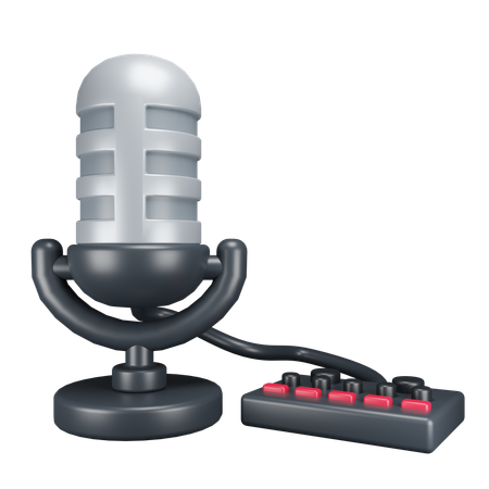 Podcast Soundboard  3D Icon