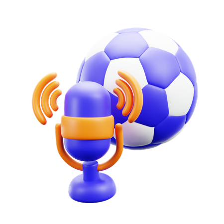 Podcast sportif  3D Icon