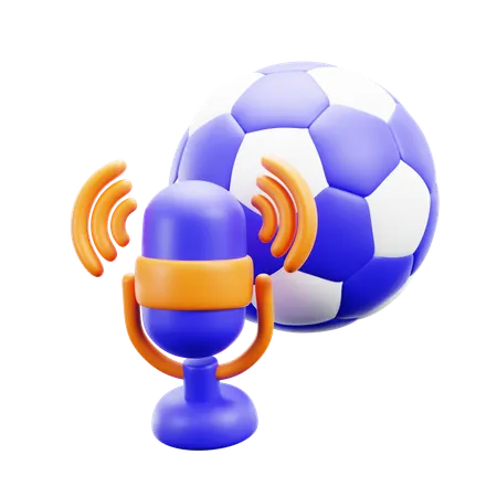 Podcast sportif  3D Icon