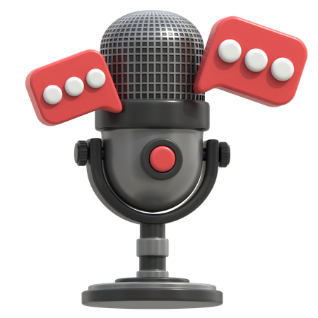 Podcast Talk  3D Icon