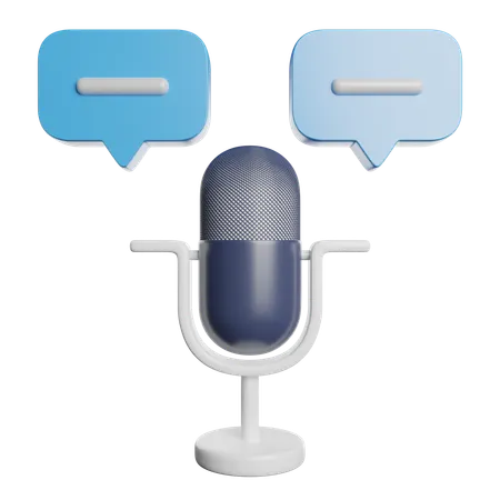 Podcast Talk  3D Icon