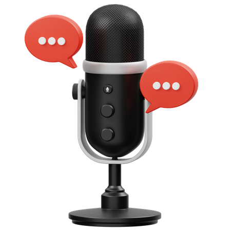 Podcast Talk  3D Icon