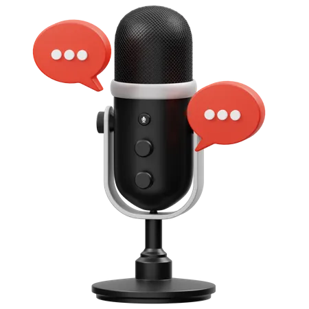 Podcast Talk  3D Icon