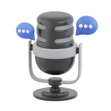 Podcast Talk  3D Icon