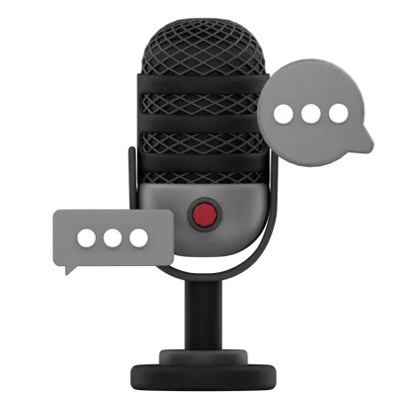 Podcast Talk  3D Icon