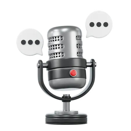 Podcast Talk  3D Icon