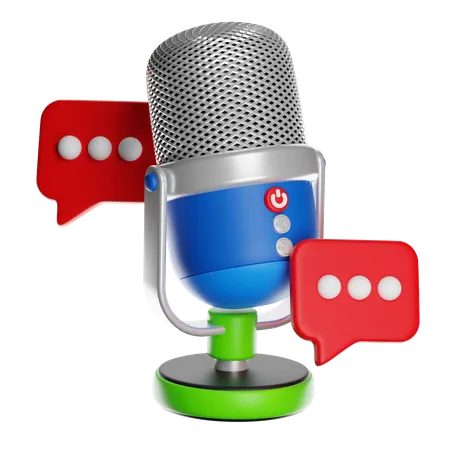 Podcast Talk  3D Icon