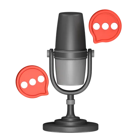 Podcast Talk  3D Icon