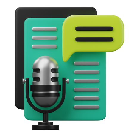 Podcast-Themen  3D Icon