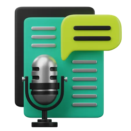 Podcast-Themen  3D Icon