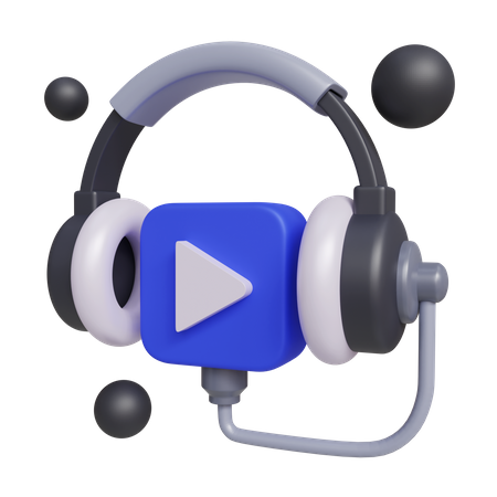 Podcast Video  3D Icon