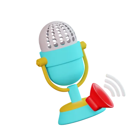 Podcast Volume  3D Icon