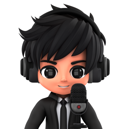 Podcaster  3D Icon